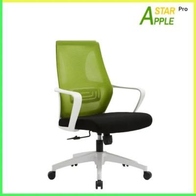 Elegant White Furniture Boss Office Plastic Chair with Soundless Castor