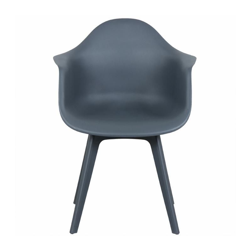Wholesale Outdoor Furniture Modern Style Garden Furniture Oberlin Plastic Chair Eco-Friendly PP Armrest Dining Chair