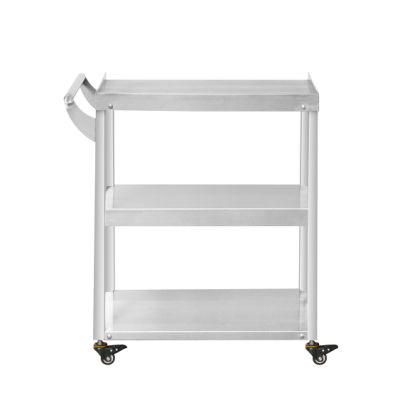 Customize Kitchen Used Three-Tier Stainless Steel Trolley