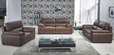 Luxury Modern European Style Home Furniture Genuine Leather 1+2+3 Seater Living Room Sofa