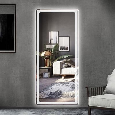 Modern Full Length Lighted LED Dressing Mirror Furniture Wall Mirror China Factory