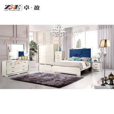 Modern Fabric Design Wooden Bedroom Bed
