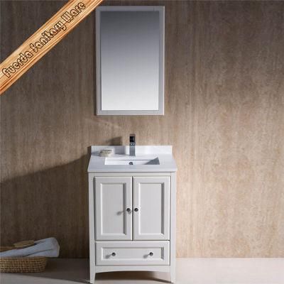 White Modern Type Bath Cabinet Bath Furniture