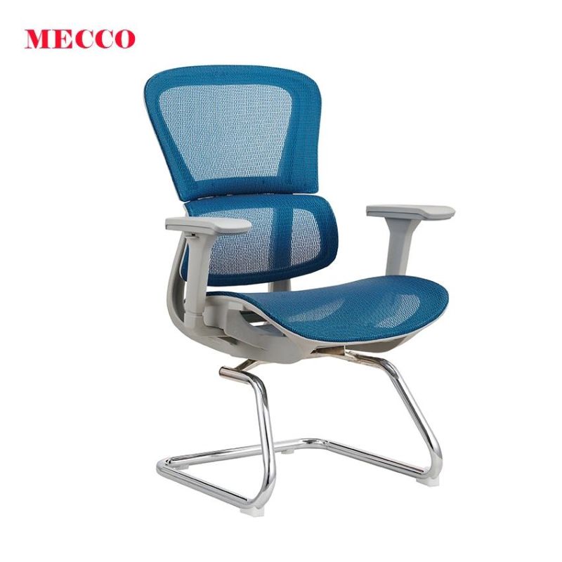 Home Adjustable Mesh Visitor Chair with 3D Armrest