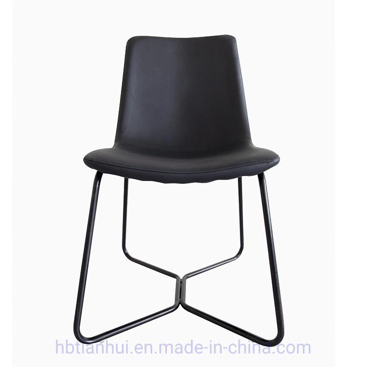 Hot Selling Cheap Chair Plated Metal Legs High Back Dining Chairs Home Furniture