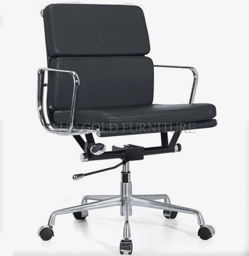 Hot Sale Modern Cream Leather Office Swivel Chair