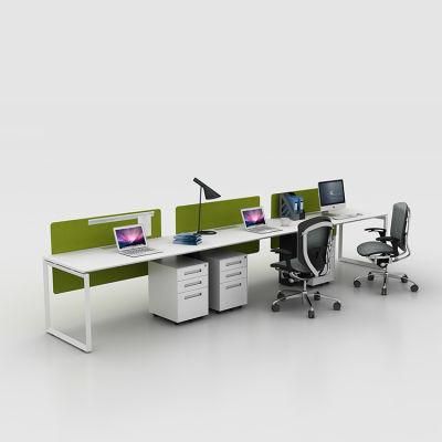 Latest Commercial Modern Designs Modular Office Table Model Organizer Desk Office for 3 Person Workstation