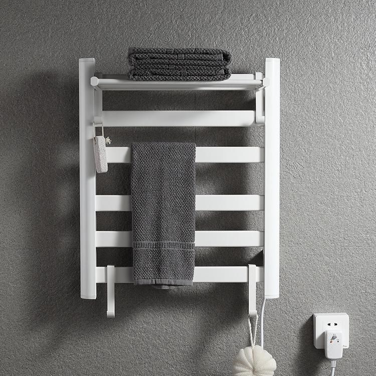 Kaiiy Aluminium Material Electric Modern Bathroom Rack Hook Hanger Holder Towel Bar Bathroom Heated Towel Rack