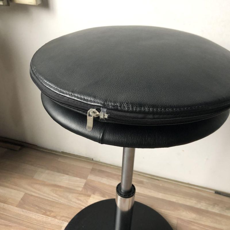 Adjustable PU Leather Office Sit Stand Wobble Stool Chair
