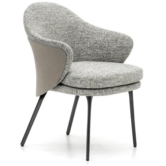 New Fashionable Luxury Soft Leather Restaurant Seating Chair