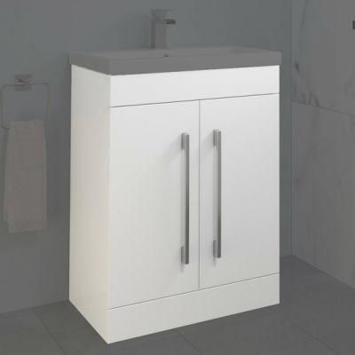 Bathroom 600mm Vanity Unit Only Modern Storage Cabinet Furniture Gloss White
