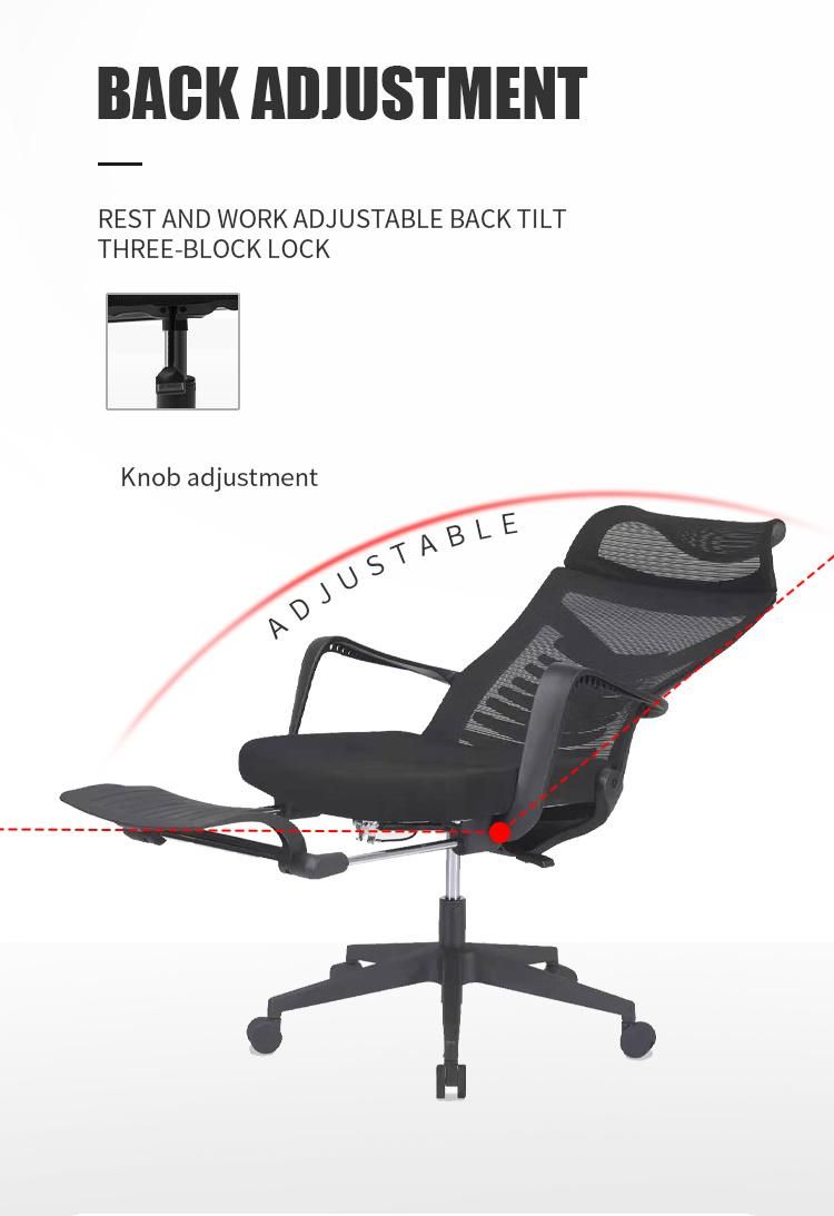 Made in China Executive Home Office High Back Reclining Chair with Footrest