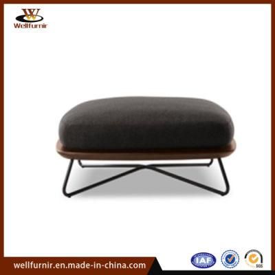 2018 Well Furnir Rope Wood Collection Footstool Outdoor Furniture (WF-0605)
