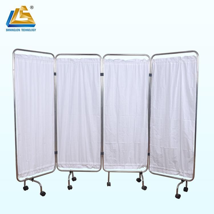 4 Folder Ward Screen Curtain Hospital Ward Bed Screen Folding Screen