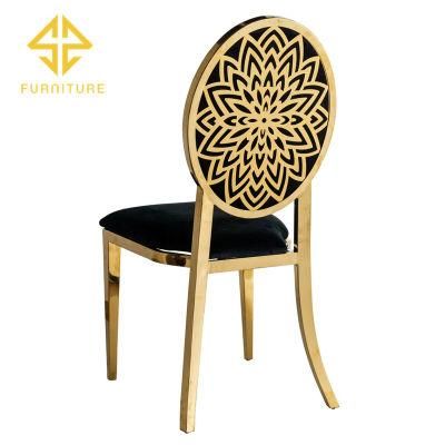 2021 Hot Hotel Wedding Stainless Steel Dining Chair for Event Party Reception