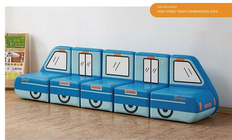 Pre-School Furniture Kids Sofa, Children Furniture Baby Sofa, Customized Toddler Sofa, OEM ODM Kindergarten Sofa, Living Room Sofa