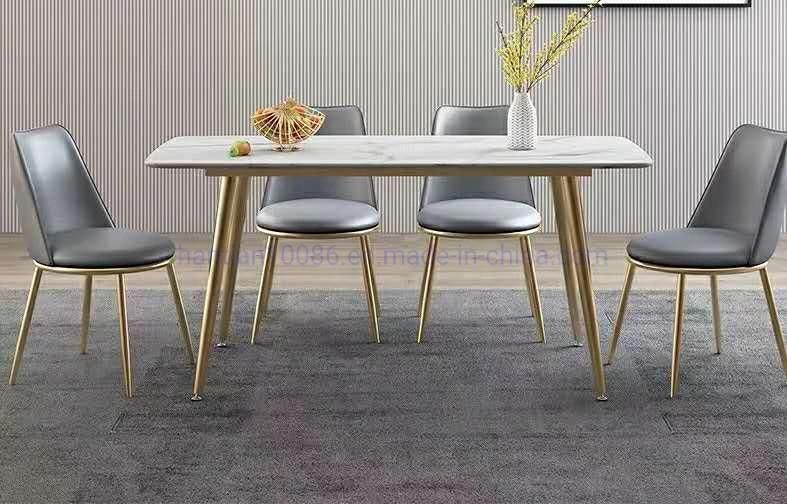 Gold Leisure Center Chair China Popular High Quality Luxury Modern Dining Table