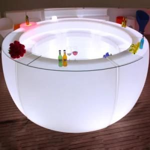 Light up Furniture LED Carved Bar Counter, Club Decor Furniture Table, Plastic Bar Counter for Sale