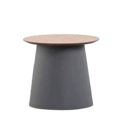Modern Living Room Furniture Cheap Metal Wooden Top Modern Coffee Table Tea Table for Outdoor