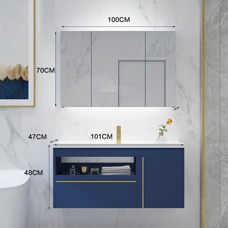 China Factory Wholesale Modern MDF Bathroom Cabinet with Mirror Vanity Set