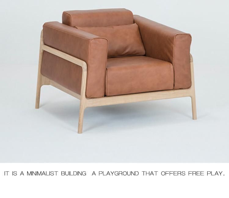 Nordic Home Furniture Fashion/Scandinavian Fabric/Leather Sofa for Restaurant