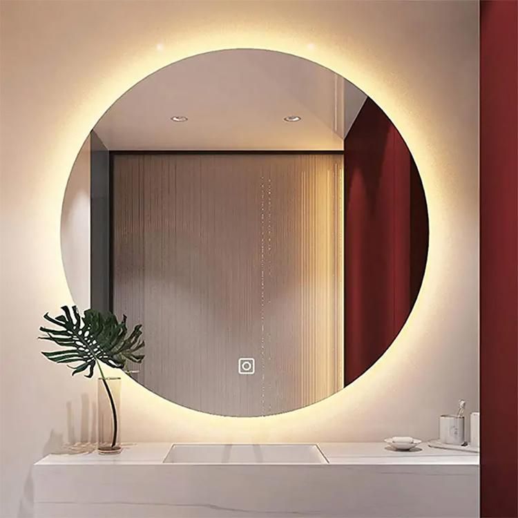 Miclion LED Bathroom Mirror Round Shape Wall Mounted Lighted Vanity Mirror Factory