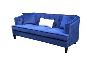 Modern Living Room Velvet Fabric Chair Loveseat Sofa
