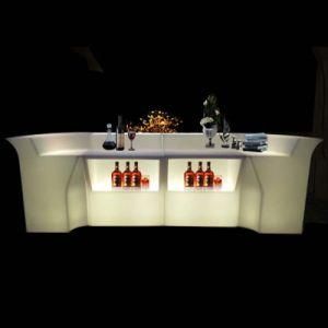 Waterproof Illuminated LED Outdoor Furniture Bar Counter for Night Club