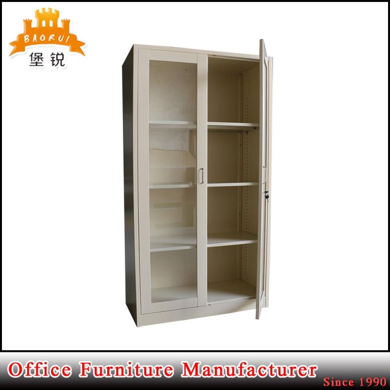 Modern Design Glass Door Metal Display Cabinet