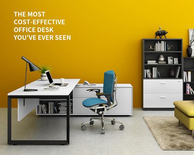 High Quality Office Executive Furniture Boss Table Modern L Shape Executive Desk