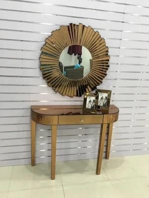 OEM Gold Mirror Entryway Furniture Console Table Glass Furniture Amazon