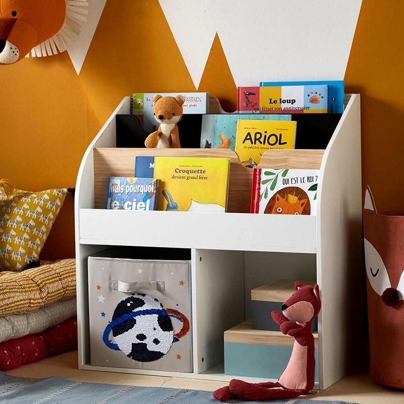 Modern Portable Children Bookcase, Living Room Wooden Kids Bookshelf, Colorful Baby Book Shelf