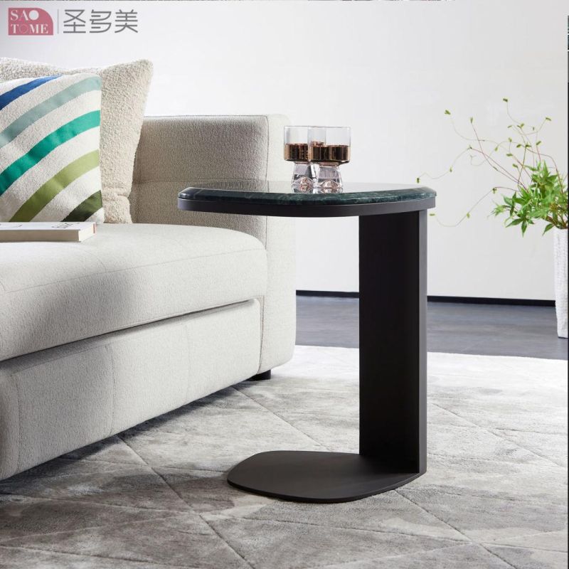 Modern Home Living Room Metal Frame Marble Coffee Table