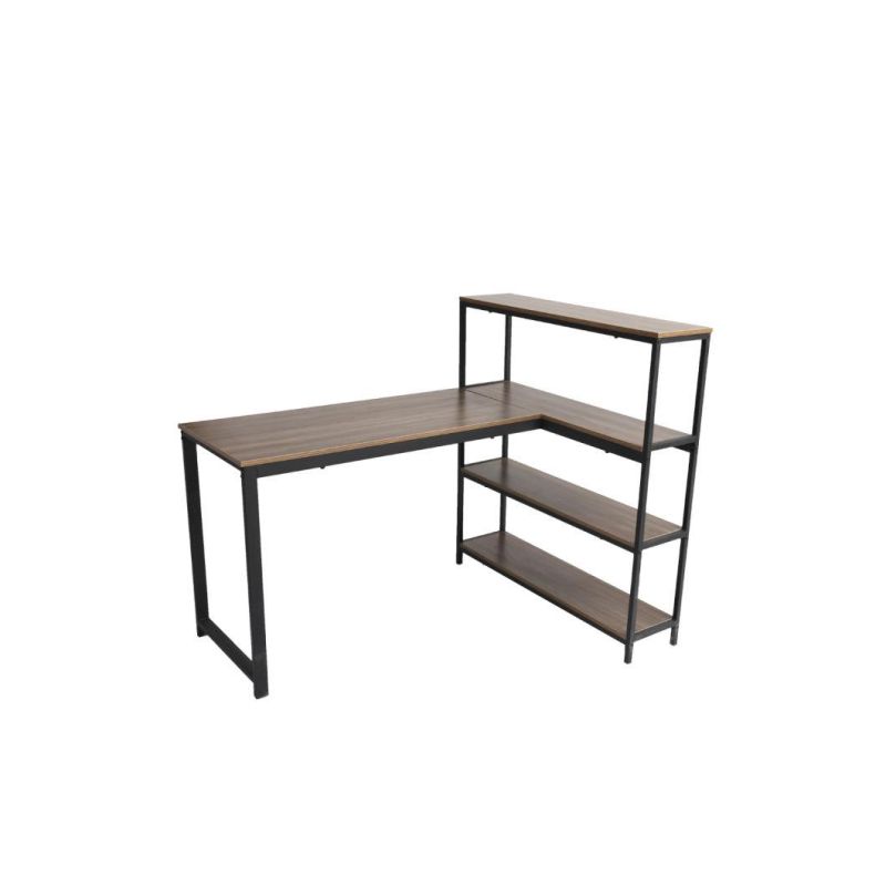 Hot Selling Modern Vintage Dark Brown Metal Frame 3-Tier Console Table