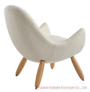 White Fabric Mini Single Sofa Furniture for Home Hotel Lounge
