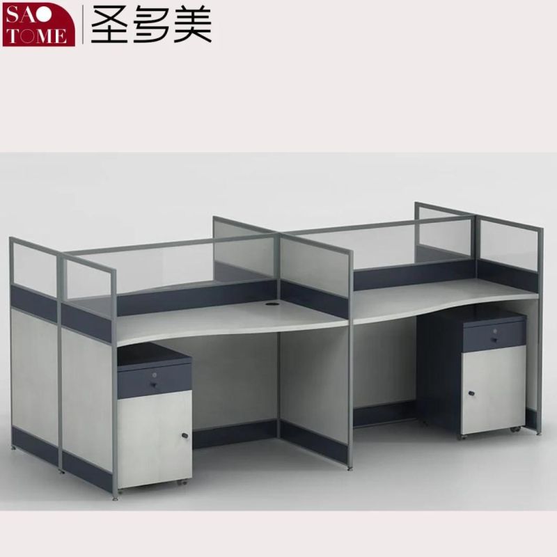Modern Office Furniture Computer Desk X19 Same-Direction Two-Person Office Desk