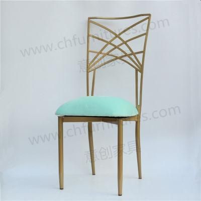 Cross Back Wedding Chair Metal Furniture Design Yc-A50