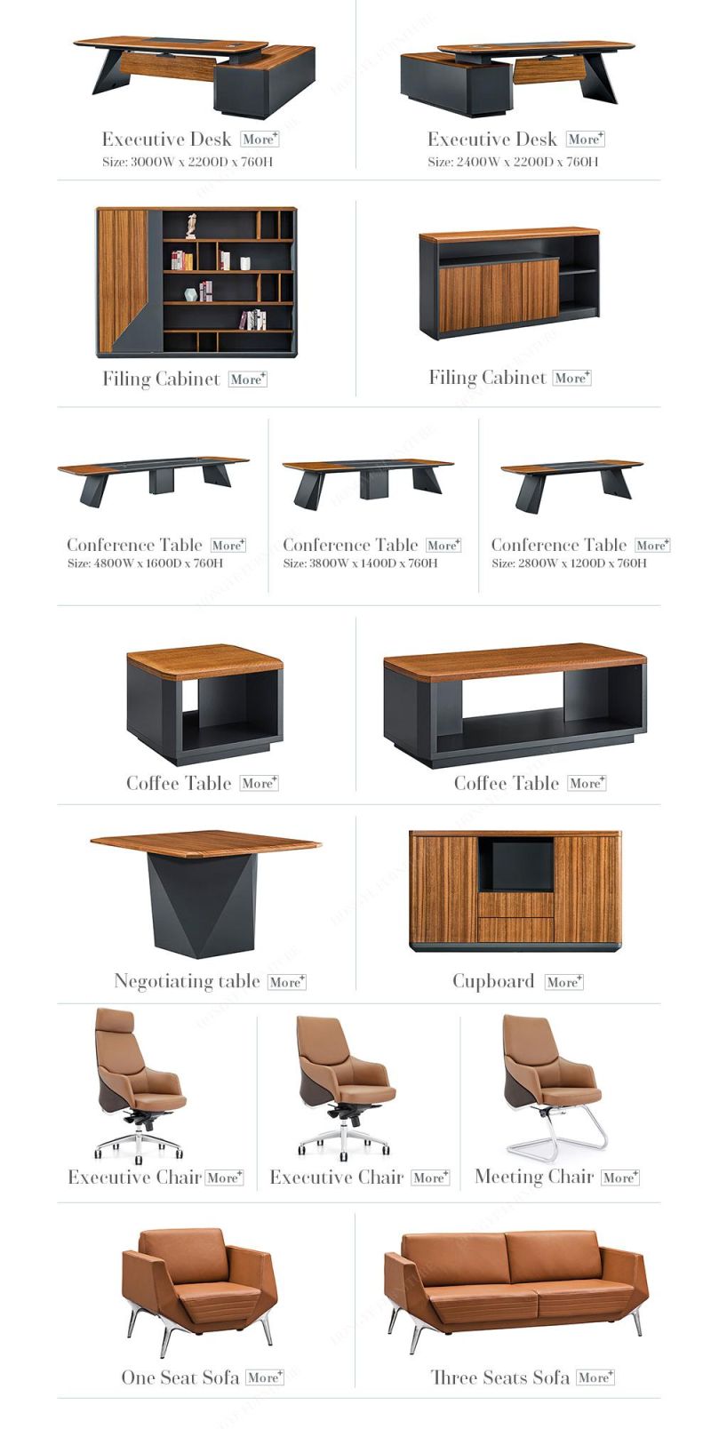 Luxury Modern Office Square End Table Furniture