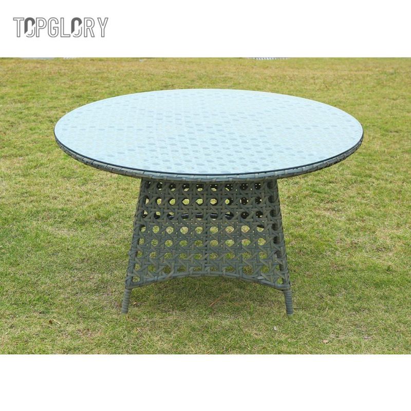 Outdoor Rattan Furniture Set Home Hotel Balcony Round Table