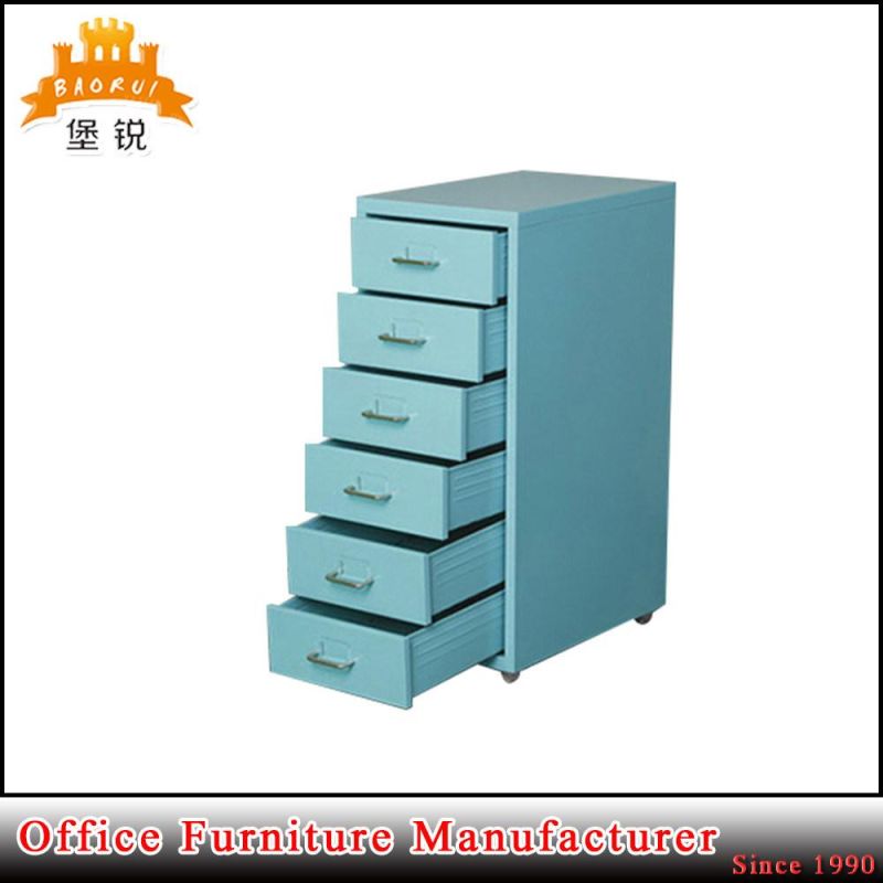 Korea Hotsale Modern Office Furniture Steel Frame Mobile 6 Drawer Cabinet