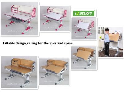 Height Adjustable Desktop Tiltable Design Daycare Furniture Children Desk