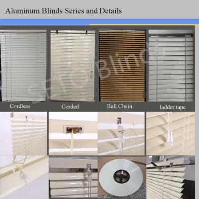 Free Shipping Window Blinds 50mm Aluminum Venetian Blinds with Ladder String