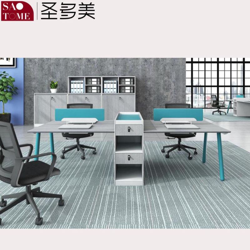 Modern High Quality Office Furniture Computer Desk Office Table Four Seater