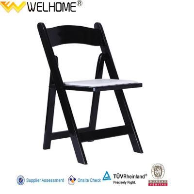 Black Folding Napoleon Chair for Banquet with Reasonable Price