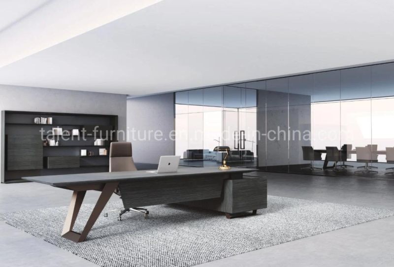 Modern Design Office Furniture for Office Desks L Shape Metal Leg Wooden Furniture Desk