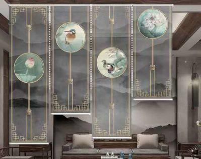 3D Digital Printed Roller Blinds/Shangri_La Blinds for Living Room