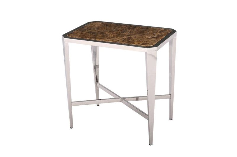 Metal Furniture Home Decoration Table Console Tables with Walnut
