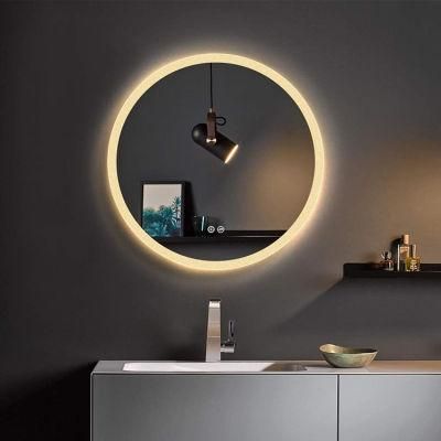 Factory Price Custom Round LED Light Bathroom Smart Makeup Vanity Furniture Mirror
