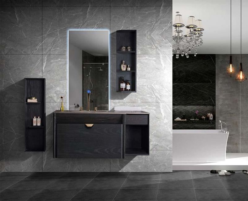 2022 New Plywood Wall Mounted Bathroom Cabinet with Mirror Cabinet