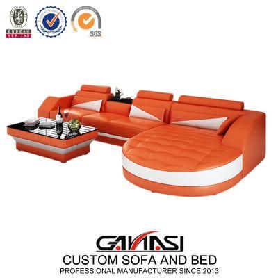 Living Room Modern Furniture Modular Sectional Leather Sofa for Home